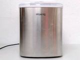 an image of a stainless steel coffee maker on a white surface