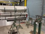 several machines that are sitting in a warehouse
