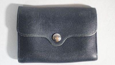 LE TANNEUR Porte-monnaie en cuir bleu