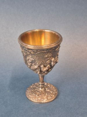 Coquetier en argent supérieur à 800 millièmes à décor d'une …
