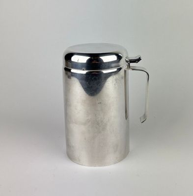 an image of a silver coffee pot on a white background