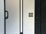 a black and silver case with a silver surface