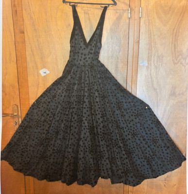 Robe probablement travail de haute couture couturier parisien vers 198 - Photo 1