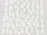 an image of a white and gray poster with circles