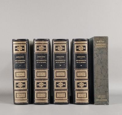 six livres sont alignés sur une surface blanche