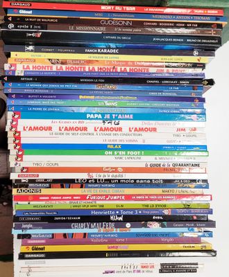 Carton de 45 bandes dessinées