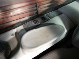 a small sink in the middle of a car