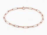 bracelet à maillons plaqué or rose