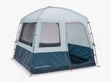 an image of a tent with the door open on a white background