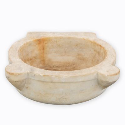 a marble ashtray on a white background with a white background