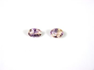 Amétrines ovales 5.72 cts 13.7x9.3x7.3