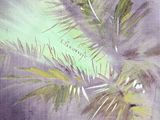 a picture of a painting of a palm tree