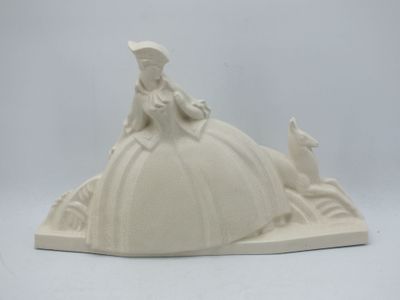 Sujet craquelé de style Art déco