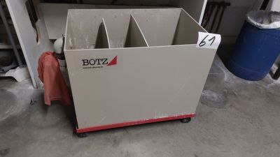 a picture of a box that is sitting in a garage