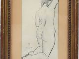 an image of a drawing of a nude woman in a frame