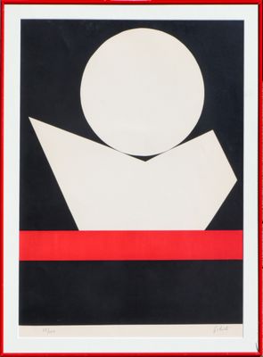 une image représentant un tableau en noir et blanc avec une bordure rouge