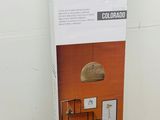 the box is open to show the contents of the furniture