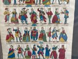 an antique print of costumes and costumes from the 17th century