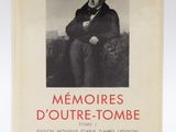 an old book with a picture of a man sitting on a chair