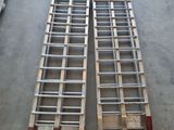 two wooden pallets that are sitting on the floor