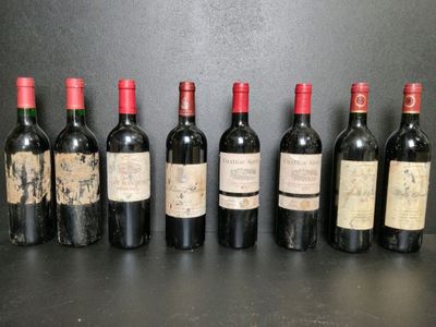 Lot de 8 bouteilles : - Château de Papineau 2002 x2 - Châtea… - Photo 1