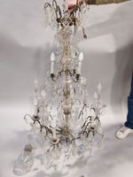 Important LUSTRE à pampilles de cristal à 9 lumières sur deu… (photo 2)