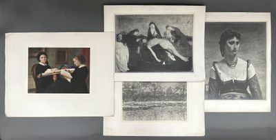 D'après Claude MONET L'Église à Vétheuil, reproduction par l…