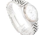 an image of a wrist watch with a white dial on a white background