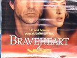 movie poster for braveheart, starring a man and a woman