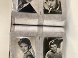 four black and white photos of elvis presley on a white background