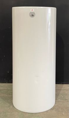 a close up of a white tank sitting on top of a counter