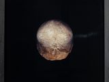 an image of a black and white photograph of a ball of dough