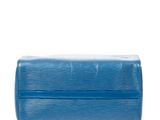 louis vuitton blue epi leather cosmetic case