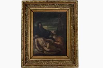 une image représentant un tableau où l'on voit un homme et une femme allongés sur un lit