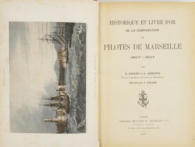 un livre sur lequel figure l'image d'un bateau sur l'eau