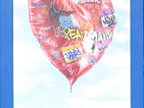 a picture of a picture of a heart with stickers on it