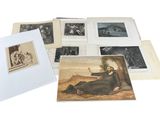 an image of a bunch of old books with pictures on them
