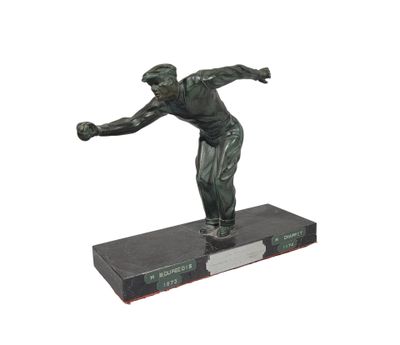 statue of a man throwing a baseball on a base on a white background