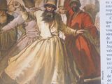 une photo d'une photo représentant une femme qui danse en robe
