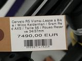 a close up of a label on a bike