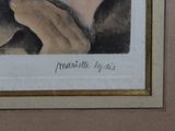 painting of a woman holding a cat in her hands