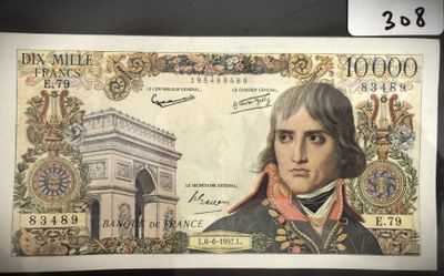 un ancien billet de banque sur lequel figure le portrait d'un homme