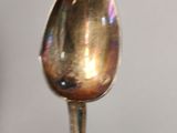a spoon that is sitting on top of a table