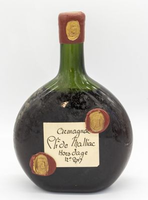 a bottle of wine with a label on it