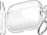 un étui pour AirPods muni d'un porte-clés et de deux clés