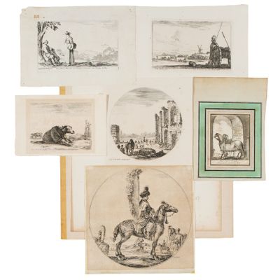 une série de dessins représentant des animaux et des personnes dans diverses poses