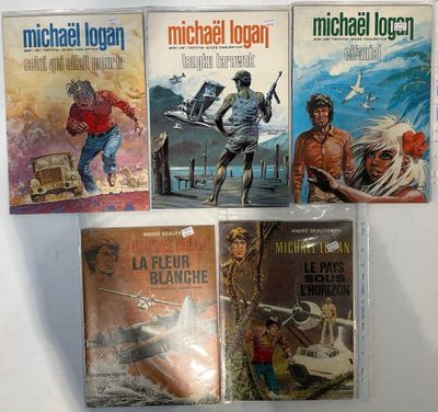 cinq livres de Michael Logan, dont *L'Homme du château haut*, *L'Homme du château haut* et *L'Homme du château haut*
