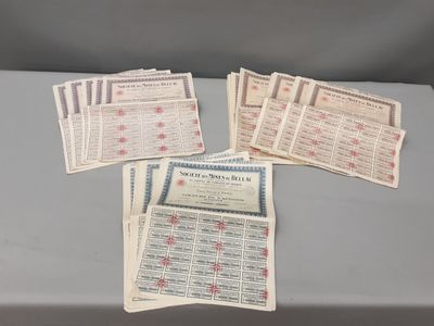 Ensemble d'actions "Société des mines de Bellac"