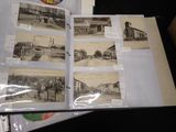 many old photos of a train station in the picture
