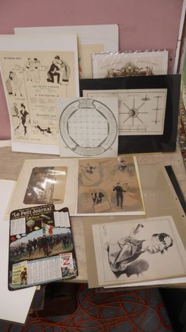 Gravures reproductions : grandes images religieuses ; calendrier ...